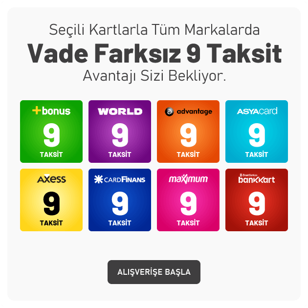 9 Taksit İmkanı